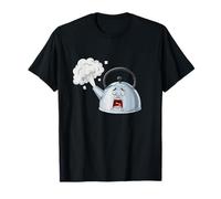 Boiling Mad Teapot Funny Stress Cartoon Faces T-Shirt