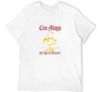 BOINAITS Adult T-Shirts Cro-Mags Age of Quarrel White L