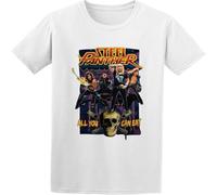 BOINAITS Men's Byone Sl Panther All You Can Eat Tour Cotton T Shirt White L