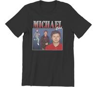 BOINAITS Men's Homme Michael Cera Superbad T Shirts Geek Teenagers Cotton Clothes Vintage Short Sleeve O Neck Tees T-Shirts Black XXL