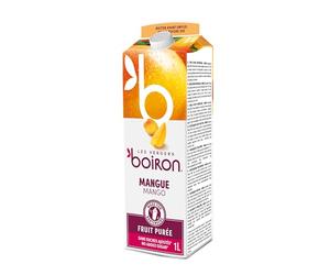 Boiron | Mango Fruit Puree | 100% Fruit - No Added Sugar, Flavourings, Colourings or Preservatives | Perfect for Cocktails, Desserts, Baking & Ice Cream | 1 Litre