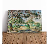 Bois De La Chaise By Pierre Auguste Renoir Canvas Wall Art Print 24x16 Inch