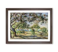 Bois De La Chaise By Pierre Auguste Renoir Classic Painting Framed Wall Art Print, Ready to Hang Picture for Living Room Bedroom Home Office Décor, Walnut A2 (64 x 46 cm)