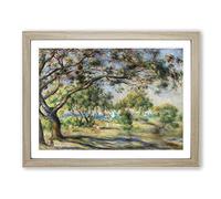 Bois De La Chaise By Pierre Auguste Renoir Classic Painting Framed Wall Art Print, Ready to Hang Picture for Living Room Bedroom Home Office Décor, Oak A3 (46 x 34 cm)