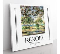 Bois De La Chaise By Pierre Auguste Renoir Exhibition Museum Classic Painting Canvas Wall Art Print Ready to Hang, Framed Picture for Living Room Bedroom Home Office Décor, 50x50 cm (20x20 Inch)