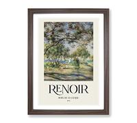 Bois De La Chaise By Pierre Auguste Renoir Exhibition Museum Painting Framed Wall Art Print, Ready to Hang Picture for Living Room Bedroom Home Office Décor, Walnut A3 (34 x 46 cm)