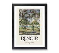 Bois De La Chaise By Pierre Auguste Renoir Exhibition Museum Painting Framed Wall Art Print, Ready to Hang Picture for Living Room Bedroom Home Office Décor, Black A4 (34 x 25 cm)