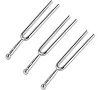 Boisbresil 3pcs A440 Tuning Fork, Guitar Violin Tuning Fork Musical Tuning Fork Set Tuning Instrument Aluminium Tuning Forks Tone Tool (12.5 x 1.9cm)