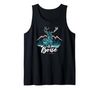 Boise Idaho ID Elk River Mountains Novelty Souvenir Tank Top