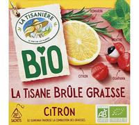 Boissons La TISANIERE - La Tisanière Herbal Tea Burns Fat Lemon Organic X20 30g - Pack of 4 - Sold Per Pack