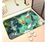 boiszeda 3D Koi Trap Doormat Optical Illusion Door Mat Non-Slip Washable Personalised Mat