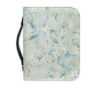 boiszeda Bible Cover Tote Bag Bible Case Cover with Handle PU Leather Carrying Bag Women's Bag Book Protective Church Handbags