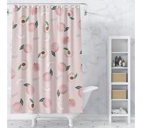 boiszeda Fruit Print Polyester Waterproof Shower Curtain - Thickened with Hooks, Machine Washable