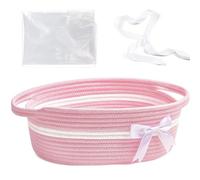 boiszeda Gift Basket Empty Home Decor Rope Storage Container Christmas Hamper for Baby Shower Wedding Birthday Easter Graduations Housewarming 30 * 20 * 12cm