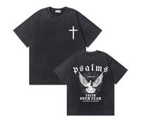 boiszeda Jesus Love You Pattern T-Shirts Christian Bible Summer 2025 New Short Sleeves Top Jesus Blouse