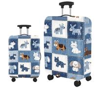 boiszeda Luggage Covers Elastic Polyester Suitcase Cover Universal Fit Dustproof Scratch Resistant for Suitcases Ideal for Protecting Your Luggage During Air Travel Or Road Trips