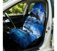 boiszeda Sea Turtle Dolphin Car Seat Cover 2 in 1 Beach Towel Multi-use
