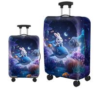 boiszeda Suitcase Covers Elastic Polyester Luggage Protector Durable Dustproof Scratch Resistant for Travel Stylish Design that Adds A Personal Touch to Your Luggage