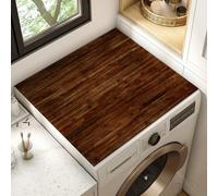 boiszeda Washer Dryer Protector Covers Waterproof Dust-Proof Mat Wood Grain Washing Machine Top Cover Multi-functional Cuttable Mat For Laundry Room Dish Coffee Bar Worktop