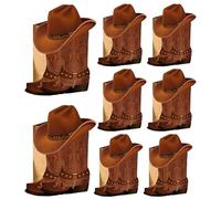 Boîte à Fleurs en Forme de Botte - 8 Pieces Décorations de Fête | Vase Papier Cowboy | Centre Table Mariage Ranch Festival | Anniversaire Shower Étal Ferme Rodéo | Accessoire Thème Occidental | D