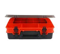 Boîte de tacle de poisson à 2 couches - Étui des organismes de leurre à manipules portables pour les accessoires de pêche, équipement temps pour la rivière, le ruisseau, le lac, l'utilisation du