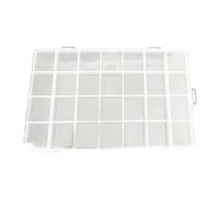 Boîte d'Organisateurs 28 Grilles - Boîte à Bijoux Multifonction | Conteneur de Range pour Artisanat | Boîtier with Diviseurs Amovibles pour Accessories, Pearls, Bricolage, Petites Pièces