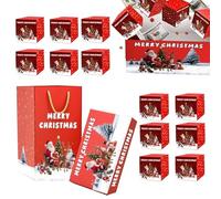 Boîte Explosive Cadeau Noël - Boîte à Argent Pliante | Coffret réutilisable pour cadeaux de Noël, enveloppes rouges, mariage, remise de diplôme | Idée cadeau originale pour adultes et événements