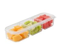Boîtes De Rangement Pour Réfrigérateur - Boîte Empilable Avec Couvercle | Boîtes Compartimentées Pour Réfrigérateur | Idéales Pour Yaourts, En-cas, Fruits, Oignons Verts, Gingembre, Ail, Cuisine, Gard