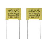 BOJACK 0.22 uF 275 V Safety Capacitors MEX -X2 MKP Suppression of differential mode interference capacitors(Pack of 2 Pcs)