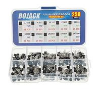 BOJACK 10 Values 250 Pcs A1015 BC327 BC337 C1815 S8050 S8550 2N2222 2N2907 2N3904 2N3906 PNP NPN Power General Purpose Transistors Assortment Kit