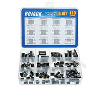 BOJACK 12 Values 120 Pcs IC Opamp Timer Darlington Phototcoupler oscillator pwm LM324 LM339 ULN2003AN ULN2803APG LM358P LM386 LM393 NE5532P NE555P UA741CN JRC4558D PC817 Assortment Kit