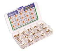 BOJACK 15 Values 300 Pcs Ceramic Capacitor 10 20 30 47 56 68 100 220 330 680 pF & 1 4.7 10 47 100 nF Multilayer Monolithic Ceramic Capacitor Assortment Kit