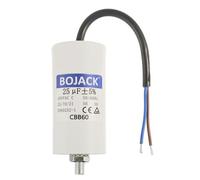 BOJACK 25uF 450V Motor Running Capacitor 42 x 83 mm Starting Capacitor Engine Start Capacitor with Capacitor with Lead Wire M8 with Nut Suitable for Most Engines
