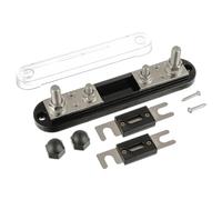 BOJACK 350A ANL Fuse Holder, ANL Fuse Block with 2Pcs 350 Amp Fuses, M10 Stud Terminals Maximum Current 750A, for Trucks, Cars, Ships, etc.