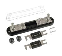 BOJACK 400A ANL Fuse Holder, ANL Fuse Block with 2Pcs 400 Amp Fuses, M10 Stud Terminals Maximum Current 750A, for Trucks, Cars, Ships, etc.