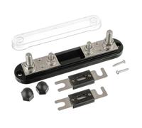 BOJACK 600A ANL Fuse Holder, ANL Fuse Block with 2Pcs 600 Amp Fuses, M10 Stud Terminals Maximum Current 750A, for Trucks, Cars, Ships, etc.
