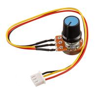 BOJACK B10K Knurled Shaft 3 Terminals Linear Taper Rotary Potentiometer WH148 10 K Ohm Single Turn Carbon Film Variable Resistor with XH2.54-3 Pin Connector Wire Cable（Pack of 2 Pcs）