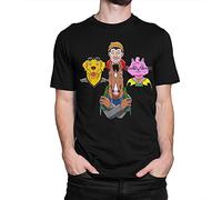 BoJack Horseman and Friends T-Shirt,Cotton Tee Black