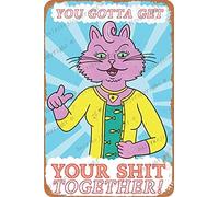 BoJack Horseman - Princess Carolyn Poster Vintage Tin Signs Tin Poster Retro Metal Sign Plaque Art Wall Decor 8×12 Inch