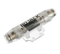 BOJACK In-Line ANL Fuse Holder with 350 Amp Fuse, Secure In-Line Installation for 0/2/4 AWG Wires, Durable Nickel-Plated Design for Maximum Protection