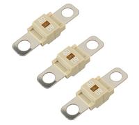 BOJACK Midi High Current Electric Fuses Bolt-on Fuse 80A Amp White for Cars, Trucks, Construction Vehicles, Buses, Caravans (3 Pieces 80A)