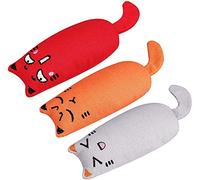 Bojafa Cat Toys for Indoor Cats: 3-Pack Catnip Toys | Kitten Toys, Cat Nip Toys, Soft Plush, Scratching, Playing, Chewing, Teething