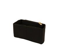 BOJHGO 2 Pcs Bag Organizer For Mini Storage The Liner Felt Purse Insert Handbag Inner Bladder(Black)