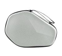 BOJHGO Table Tennis Bag Portable Table Tennis Racket Bag Waterproof Pingpong Paddle Storage Case Hard Cover Waterproof Pingpong Paddle Bag Carrying Case for Ping Pong Paddles(Silver)