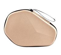 BOJHGO Table Tennis Bag Portable Table Tennis Racket Bag Waterproof Pingpong Paddle Storage Case Hard Cover Waterproof Pingpong Paddle Bag Carrying Case for Ping Pong Paddles(Light Brown)