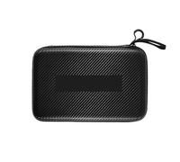 BOJHGO Table Tennis Bag Table Tennis Bat Cover Paddle EVA Bag Ping Pong Cases Zip Pocket Package 290x195x50mm Racket Bags Waterproof Covers Carrying Case for Ping Pong Paddles(Black)
