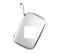 BOJHGO Table Tennis Bag Table Tennis Bat Cover Paddle EVA Bag Ping Pong Cases Zip Pocket Package Racket Bags Waterproof Covers Carrying Case for Ping Pong Paddles(Silver)