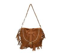 BOJHGO Tassel Shoulder Bag Tassel Bag Retro Saddle Bag Minority Crossbody Bag Women Travel Vacation Leisure for Travelling