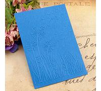 Boji 3-D Textured Impressions Embossing Folder, Flowers and Leaves, Plastic, Transparent, Multi-Colour, 10.5 x 14.8 cm