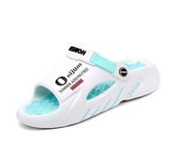 Bojiacha 2026 Upgraded Non-Slip Thick Sole Cloud Slides For Men, Dual-Use Cloud Slides Men With Ankle StrapOrthopedic Slippers For (White, M, Adult, Men, 9, Numeric, UK Footwear Size System, Medium)